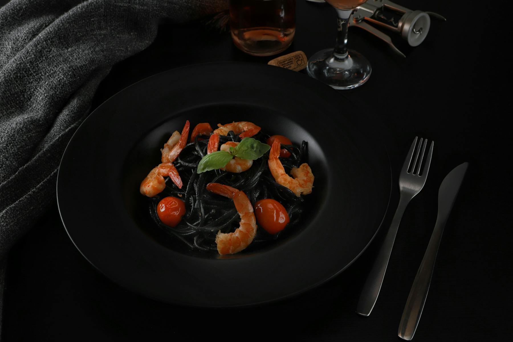 Squid-ink course
