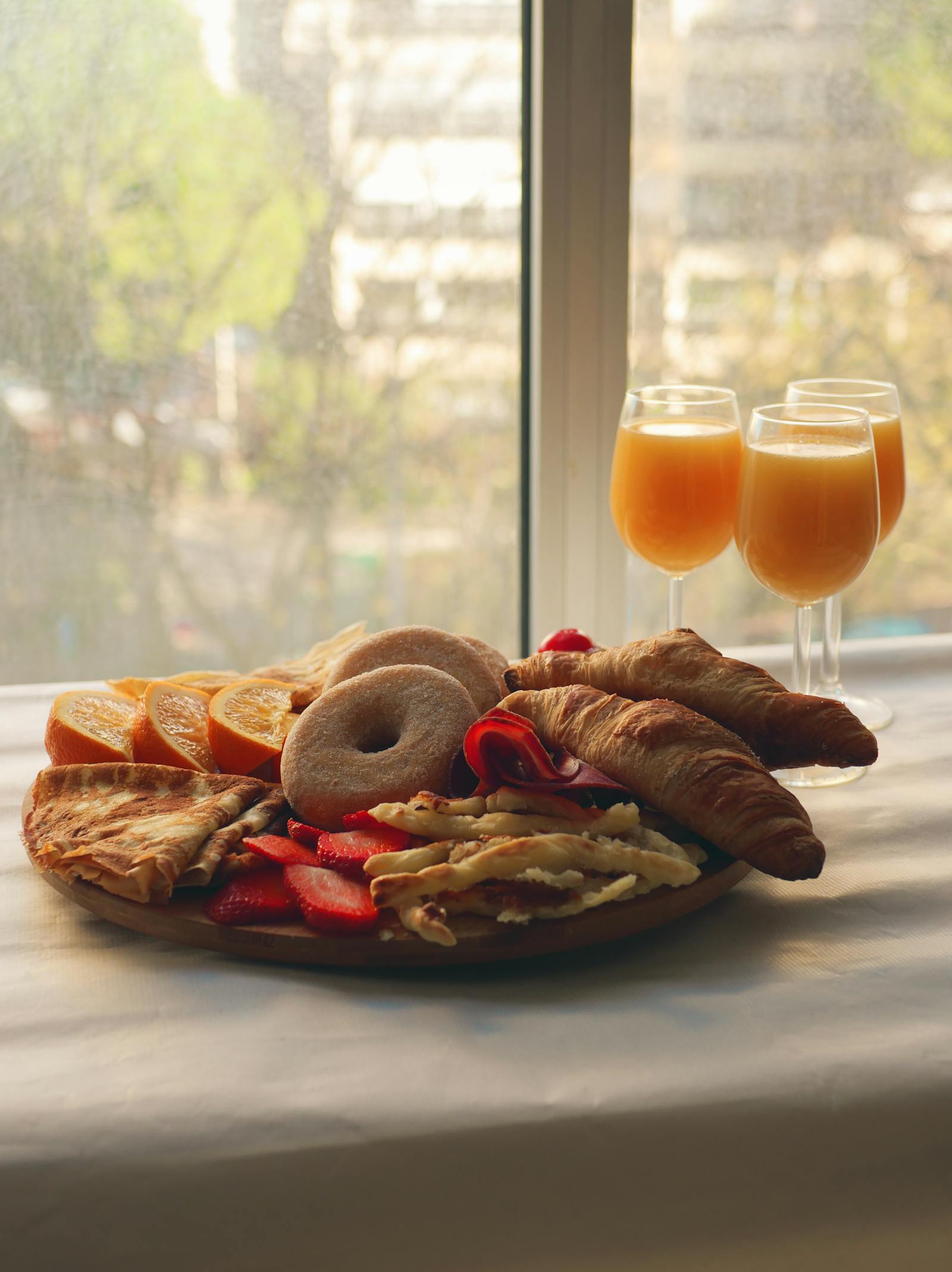 A pastry plated