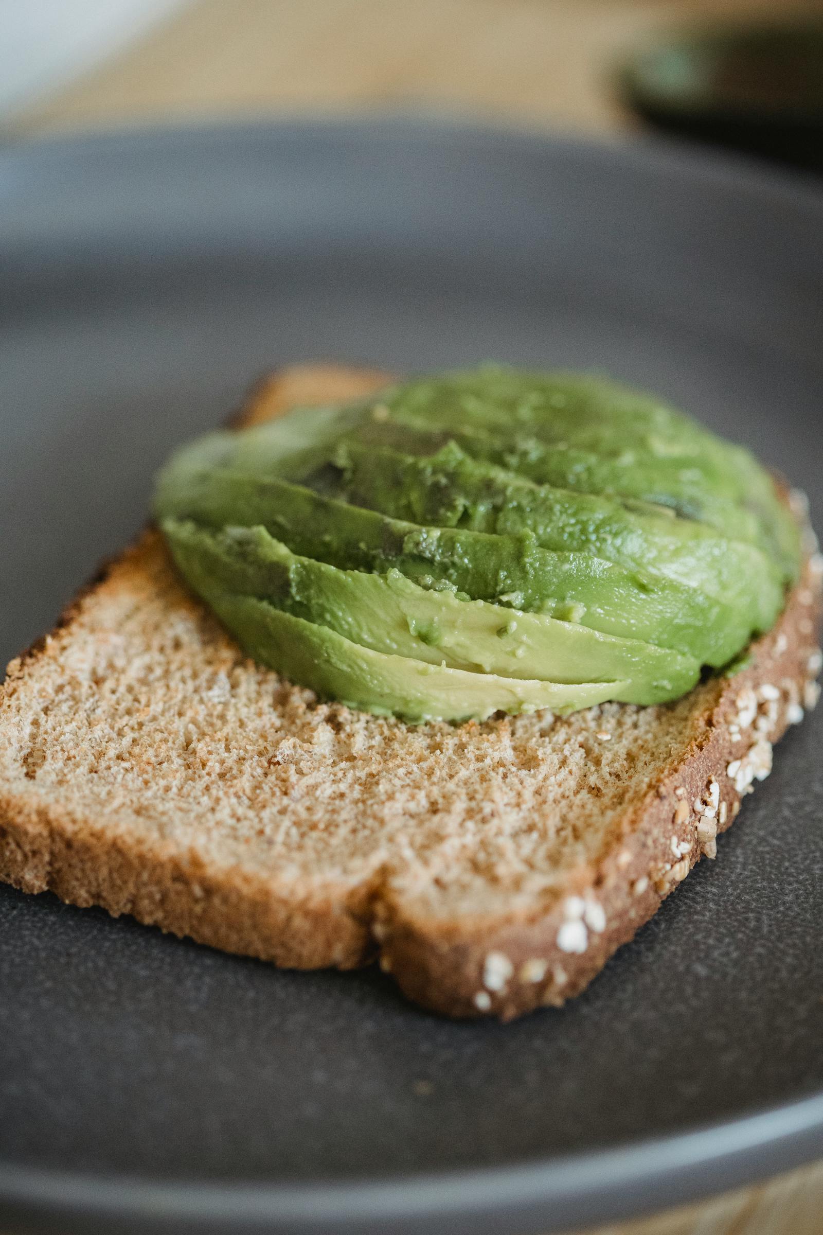 Avocado toast plated